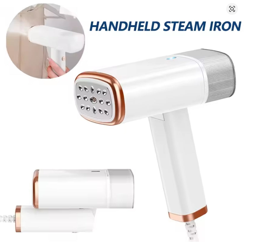 Portable foldable garment steamer handheld