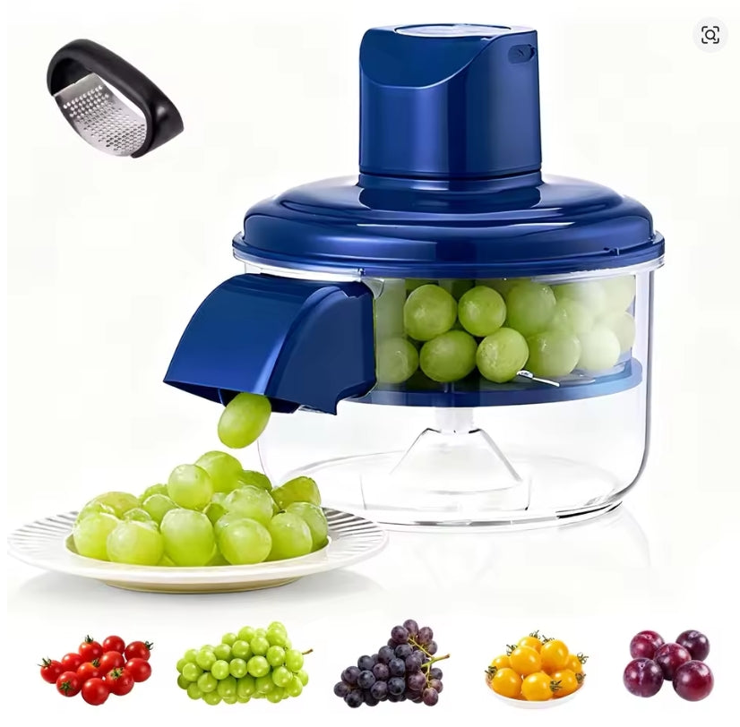 Rechargeable electric fruit peeler for grapes