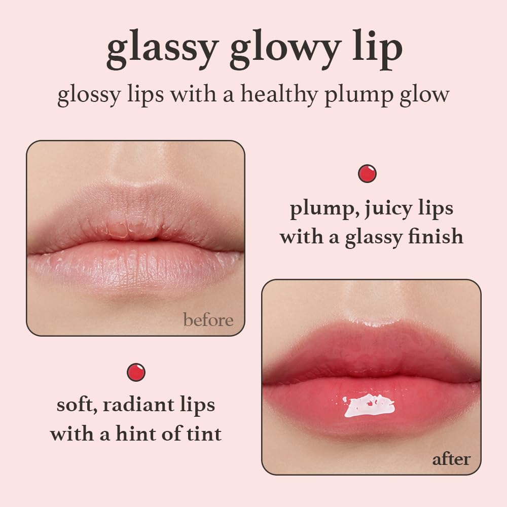 NOONI Korean Lip Oil - Applewine | Long-Lasting, Moisturizing, Plumping
