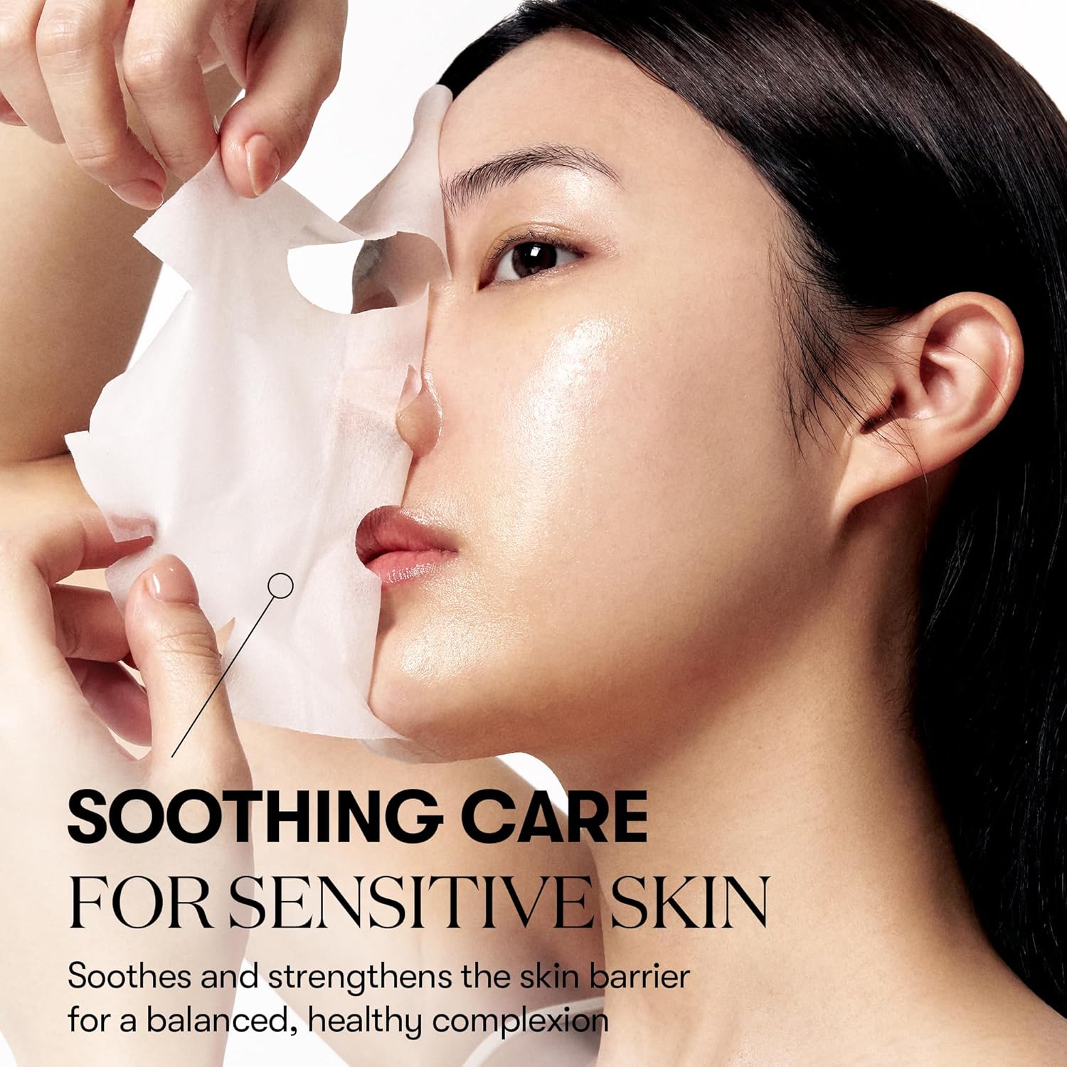 VT COSMETICS CICA Daily Soothing Mask 30, Moisturizing & Hydrating with Centella Asiatica & Hyaluronic Acid, Immediate Soothing & Glow, Skin Flexible Facial Mask, Korean Face Mask