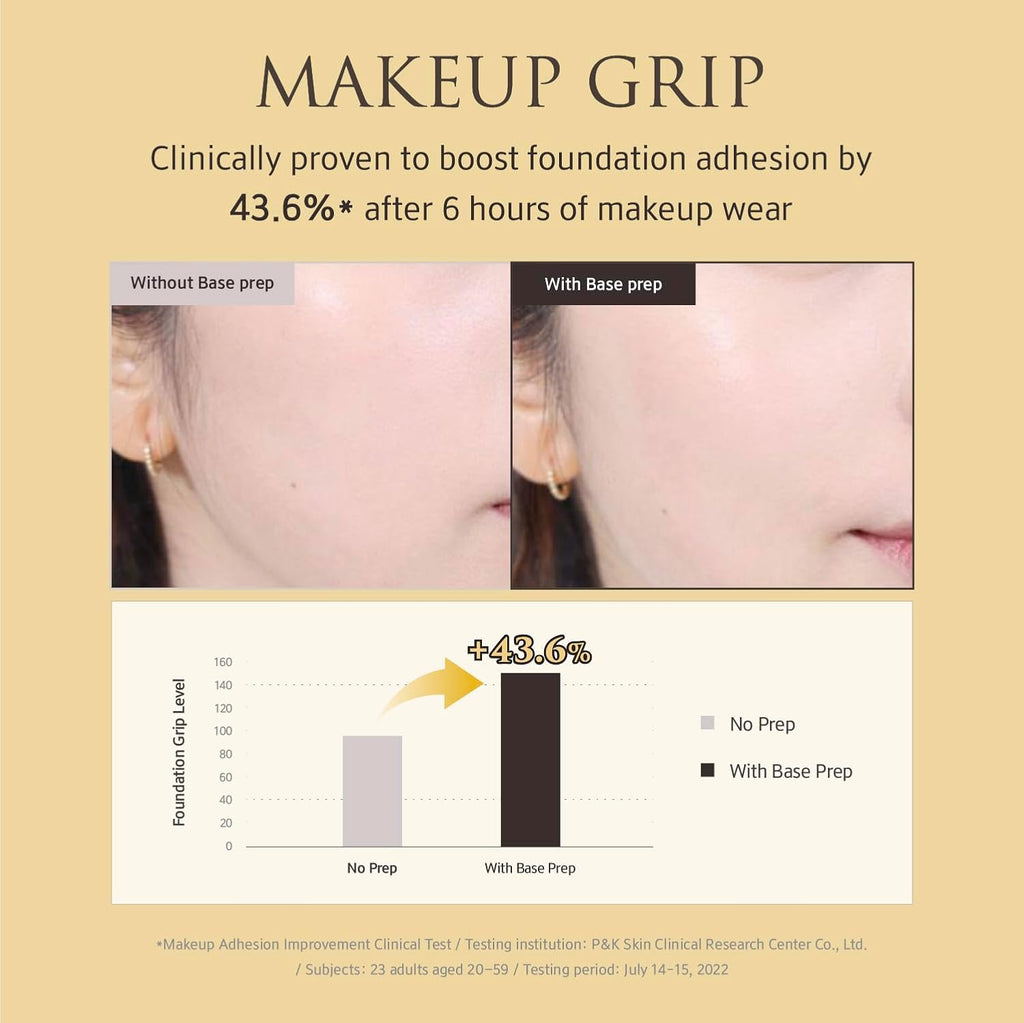 YUNJAC Skin Perfecting Protective Base Prep (1.35 fl oz) - Grip Primer, Skin Perfecting Korean Makeup Base. Silicone Free Serum texture Base for Glowing and Long-Lasting Makeup