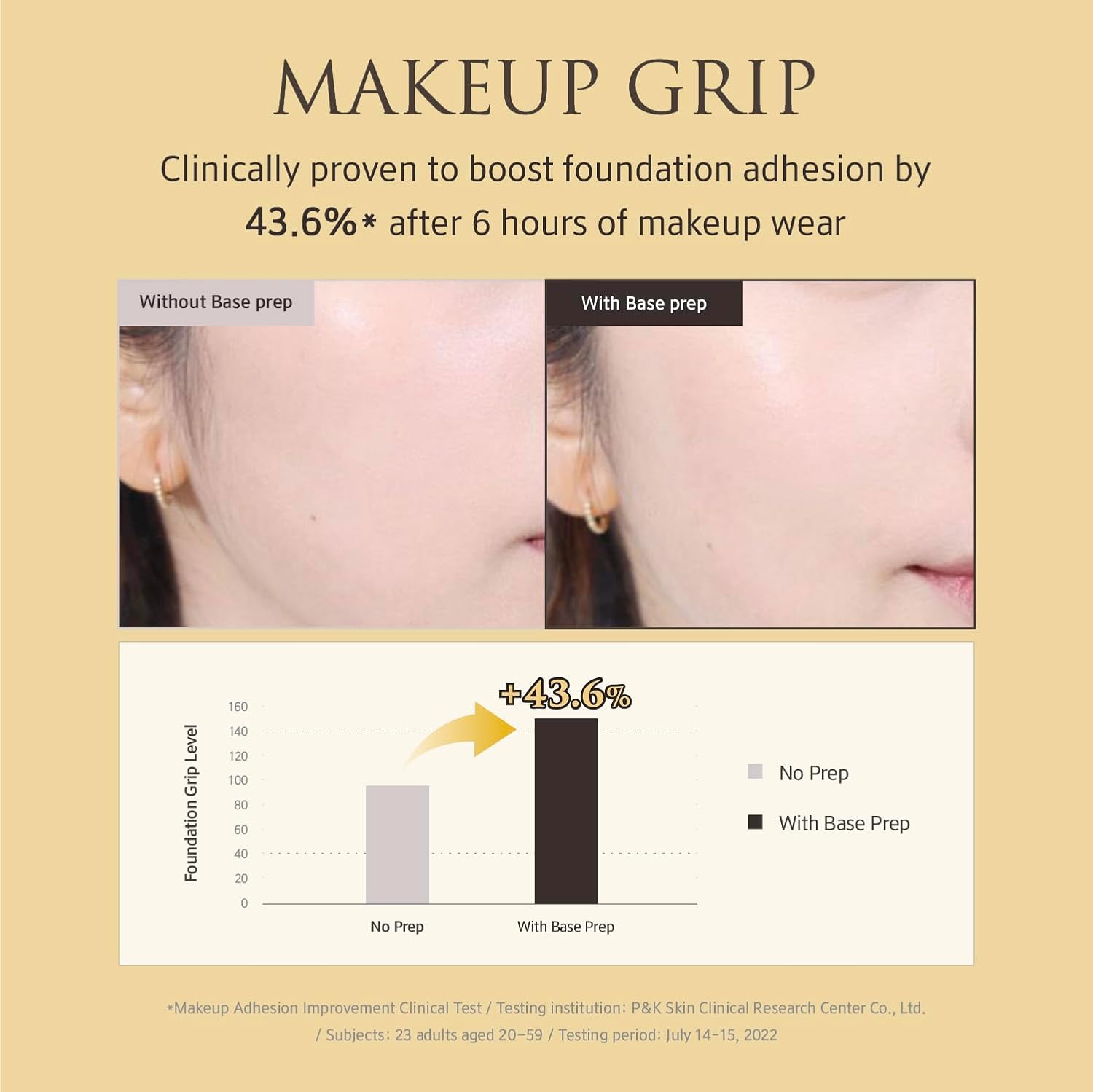 YUNJAC Skin Perfecting Protective Base Prep (1.35 fl oz) - Grip Primer, Skin Perfecting Korean Makeup Base. Silicone Free Serum texture Base for Glowing and Long-Lasting Makeup