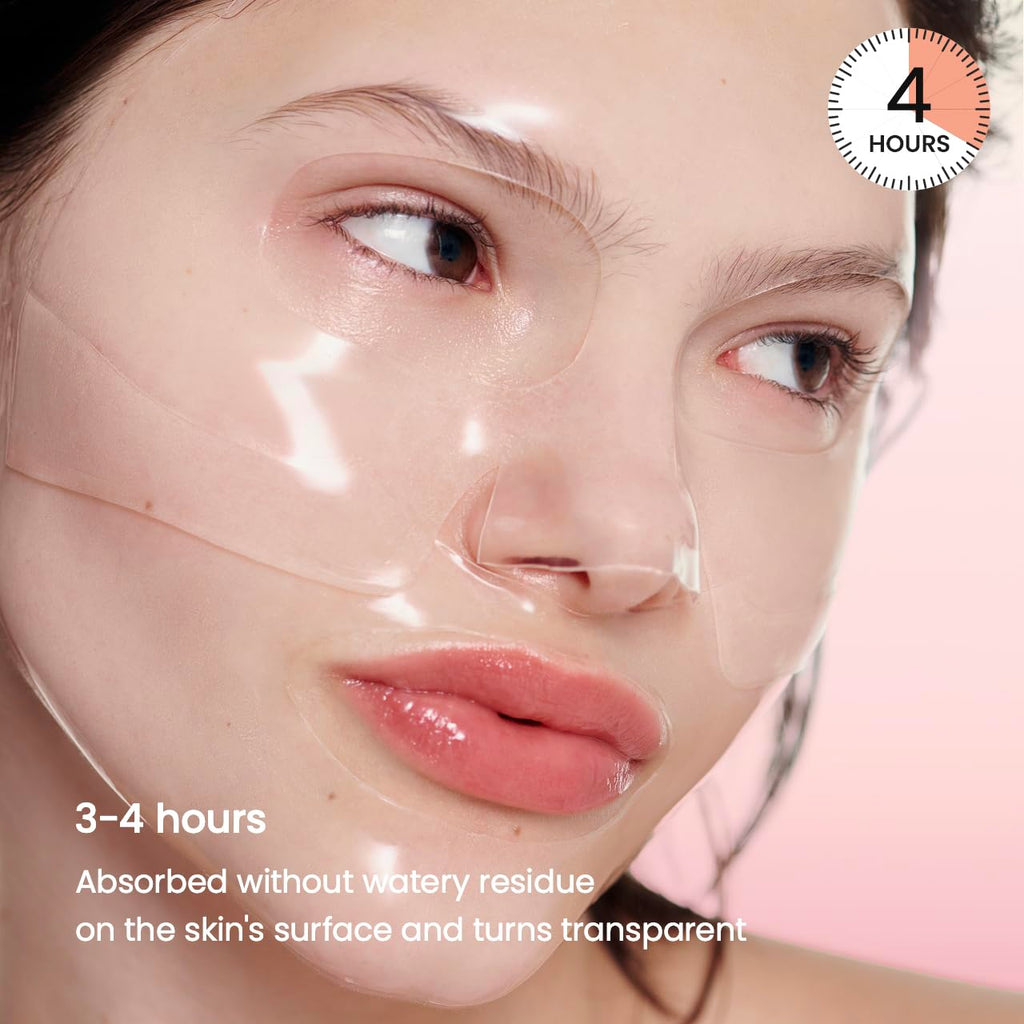 BIODANCE Bio Collagen Real Deep Mask, Hydrating Overnight Hydrogel Mask, Minimizing Pores, Improving Elasticity, 34g x 4ea