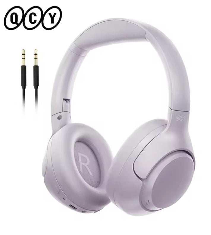 QCY H3 ANC Wireless Headphones – 43dB Hybrid Active Noise Cancellation Bluetooth Headset